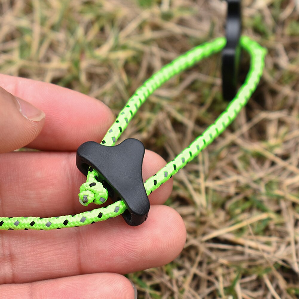 Cheap Goat Tents Camping Tent Rope Buckles Cord Tightener Tools Fastener Adjuster Non Slip Rope Camping Portable Outdoor Elements   